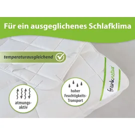 franknatur Topper Unterbett Baumwolle 90 x 200 cm weiß