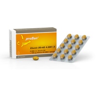 proSan Vitamin D3+K2 4.000 I.E. | 30 Kapseln | hochdosiert 4.000 I.E. Vitamin D3 + 100% NATÜRLICHES Vitamin K2 All-Trans 100 μg | hohe Bioverfügbarkeit | in Deutschland hergestellt | kleine Kapseln