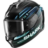 Shark Skwal I3 Light-Blur Schwarz/Blau/Grün XS