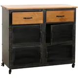 Mendler HWC-N28 Kommode 90x100x40cm schwarz