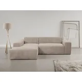 werk2 Ecksofa »Zeus-L«, Curvy Trend Ecksofa mit urbaner Optik, grau