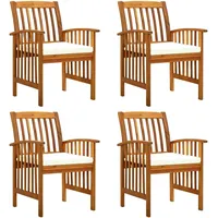 VidaXL Gartenstuhl 65,3 x 31,9 x 31,9 cm weiß