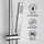 dylin gmbh Duschset mit Duschablage Chrom 70 cm