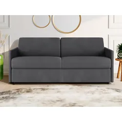 Schlafsofa 4-Sitzer - Liegefläche: 160 cm - Matratzenhöhe: 22 cm - Stoff - Grau - CALIFE