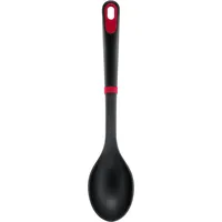 Tefal Ingenio+ Löffel, vielseitig einsetzbar, Silikon-Sicherheitsring, hitzebeständig bis 230 °C, robust, kratzfest, langanhaltende Qualität, spülmaschinenfest, Schwarz/Rot, K1980334