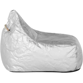 Beliani Sitzsack DROP Silber