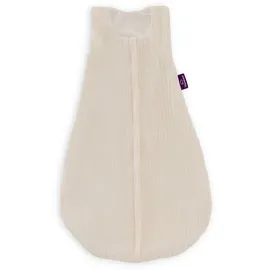 Träumeland Baby Schlafsack LIEBMICH Baumwollmusselin Beige 70