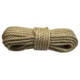 JUTESEIL 6-20 mm x 20M Hanfseil Tauwerk Naturhanf Leine Jute Tau Seil Schnur (18mm)