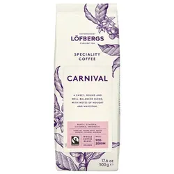 Kaffeebohnen Löfbergs Carnival Fairtrade, 500 g