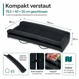Wiltec Hunderampe 90 kg Schwarz 155 x 40 cm