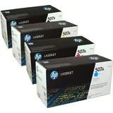 HP 4 HP Toner CE400X-CE403A 507X 507A Multipack BK C M Y 4-farbig