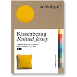 SCHLAFGUT Kissenbezug Knitted Jersey«, (1 St.), gelb