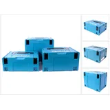 Makita Makpac Set Gr. 2 + Gr. 3 + Gr. 4 Transportbox und Werkzeugkiste