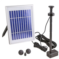 CLGarden NKASP4 Solar Springbrunnen Pumpe mit Akku LED für Garten Teich Brunnen