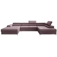 Luxusbetten24 Schlafsofa Designer Sofa Collina, mit Schlaf- und Klappfunktion rosa