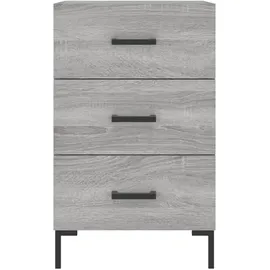 vidaXL Nachttisch Grau Sonoma 40x40x66 cm Holzwerkstoff