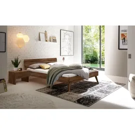 Hasena Massivholzbett Ortona 90 x 200 cm Holz Nussbaum