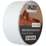 Dalsys Weichsockelleiste selbstklebend 5m Grau Fußbodenleiste