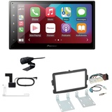 EHO Pioneer SPH-DA160DAB 2-DIN Autoradio CarPlay Android Auto Bluetooth DAB USB passend für Dacia Logan ab 2013 schwarz