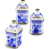 Reutter Porzellan "001.817/5 - 3 Küchendosen \"Zwiebel Gold\", Miniatur,
