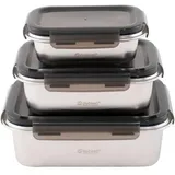 Outwell Camper Foodbox-Set, 6-teilig, silber