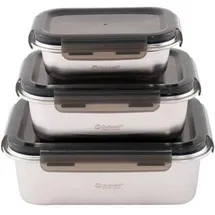 Outwell Camper Foodbox-Set, 6-teilig, silber