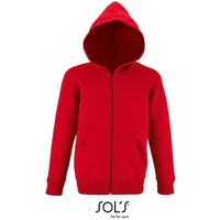 Sol's Kids Zip Hoodie Stone - red - 12