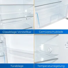 Exquisit KS16-V-H-010E Kühlschrank (133 l, 845 mm hoch, Weiß)