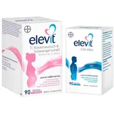 Bayer Elevit 1 Kinderwunsch & Schwangerschaft Tabletten 90 St. + Elevit for Men Tabletten 90 St.