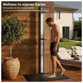 Novaterra Solardusche schwarz/Silber 60 l
