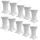 Baumarktplus 10x Stehtischhusse Stretch 70 cm weiß Tischdecke Husse Bistrotisch Partytisch