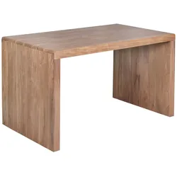KADIMA DESIGN Schreibtisch TEKO: Massivholz Sheesham, 160x80 cm, Stauraum, abgerundete Ecken, stabil.