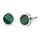 KUZZOI Ohrstecker Malachit Grün Silber 925 1