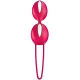 FUN FACTORY Beckenbodentrainer SMARTBALLS DUO (Pink), Made in Germany Liebeskugeln für fortgeschrittene Frauen – 100% medizinisches Silikon