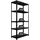 Proregal Schwerlastregal Ragnar HxBxT 180x90x40cm 5 Stahlplatten-Ebenen Fachlast 125 kg Schwarz,