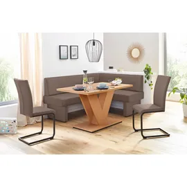 Home Affaire Eckbank HOME AFFAIRE, braun (cappuccino), B:142cm H:89cm T:182cm, Sitzbänke, Eckbank