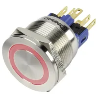TRU Components 1303040 GQ22S-11E/R/12V Vandalismusgeschützter Drucktaster 250 V/AC 3