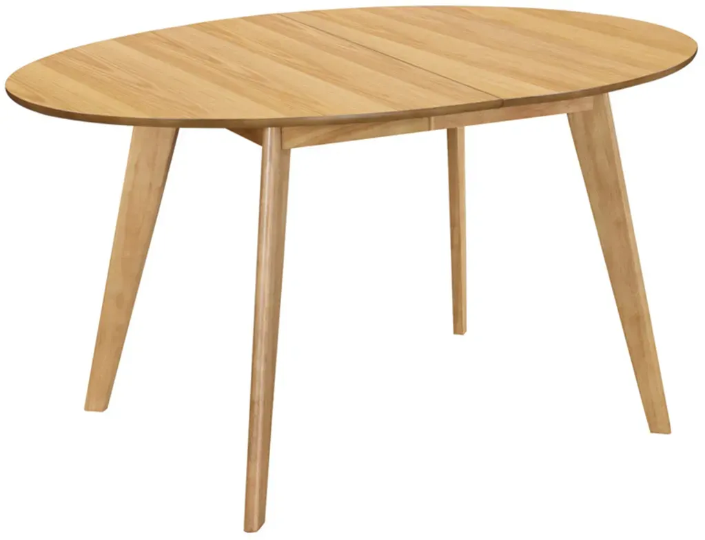 Table à manger extensible ovale en bois clair L150-200 cm MARIK