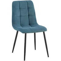 CLP Esszimmerstuhl Antibes Cordbezug blau