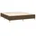 vidaXL Boxspringbett mit Matratze & LED Dunkelbraun 160x200 cm Stoff