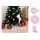 vidaXL Weihnachtsbaumdecke 122 cm Rosa