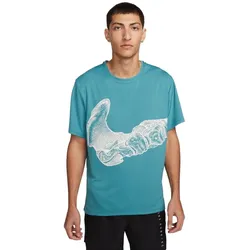 Nike Herren Dri-Fit UV Run Division Miler Short-Sleeve Graphic Running T blau
