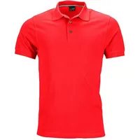 James & Nicholson Men's Pima Poloshirt in Premiumqualität rot,