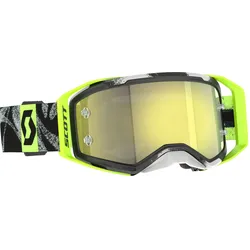 Scott Prospect 2.0, Crossbrille verspiegelt - Schwarz/Neon-Gelb Gelb-Verspiegelt - Einheitsgröße