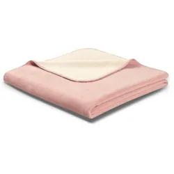 Biederlack Wohndecke »Wohndecke Doubleface«, mit geketteltem Zierstich Biederlack lotus/pergament B/L: 150 cm x 200 cm