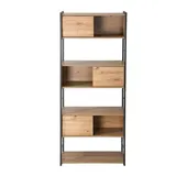 CaliCosy Bücherregal Holzwerkstoff 40 x 196,5 cm braun