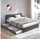 Flieks Polsterbett 180 x 200 cm Grau