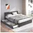 Flieks Polsterbett 180 x 200 cm Grau