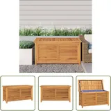 Gartenbox mit Beutel 114x50x58 cm Massivholz Teak - Gartenbox - Teakholz - Outdoor Möbel - Außenmöbel - Gartenaufbewahrung - The Living Store