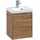 Villeroy & Boch Subway 3.0 Waschbeckenunterschrank eine Tür Anschlag links, 351x429x309mm, C58300RH Farbe: Front/Korpus: Kansas Oak, Griff: Aluminium glänzend